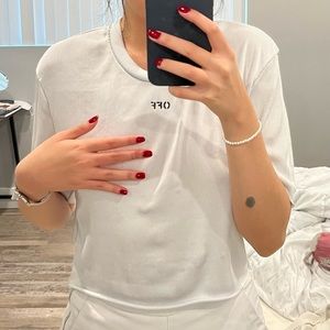 Authentic Off-White Crop Top